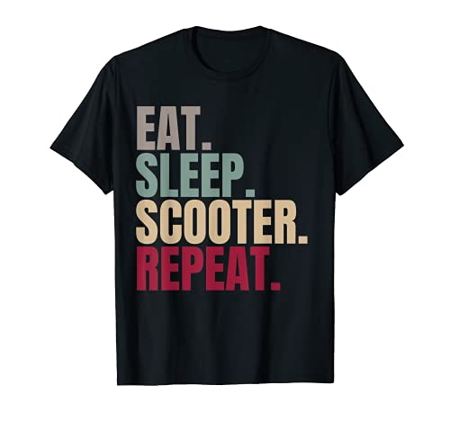 Eat Sleep Scooter Repeat - Patinete Camiseta