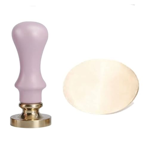 Iteal Oval Shape Custom Wax Seal Stamp Baby Pink Handle Set Customized Personalized Logo Design Picture Wax Seal Stamp Wedding Invitation Envelope Mail Package Christmas Card Gift Embellishment Seal