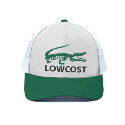 Chapeau de camionneur anti transpirant blanc et vert à motif crocodile amusant