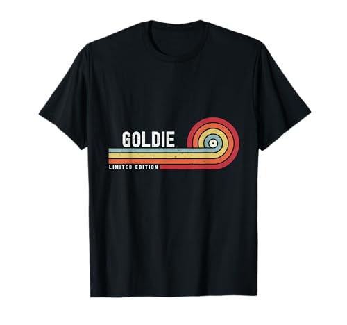 I Love Goldie Personalizado Retro Sunset Primer Nombre Camiseta
