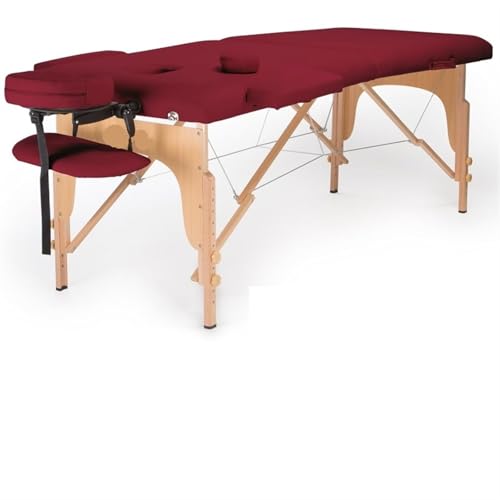PSNKLMM Mesa de Masaje Plegable portátil Profesional con Estuche de Transporte para Fisioterapia Y Tatuaje(Burgundy)