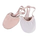 Aire Libre y Deportes Zapatillas de Gimnasia artística, Color Rosa, for Mujer y niña, Cuero Lona elástica, for rítmica(Pink-Stretch Canvas,38/L)