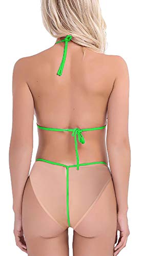Image of Xs and Os Women Bikini Fishnet Bra Panty Lingerie Set Combo