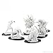 SIXPOINTS 32 Pieces Acrylic Miniature Bases,2.95x1.65 inch Model Bases 4mm/0.16inch Thick Circular Figure Display Stands Compatible with Gaming Miniatures or Wargames Role Playing Board Game Figure Toy