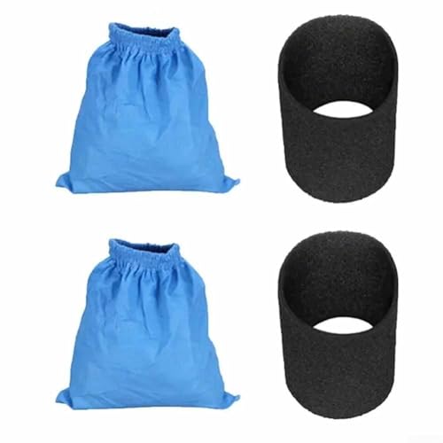 La mejor selección de Accesorios textiles del hogar los preferidos por los clientes. 50 Bolsas de filtro textil y kit de repuesto de algodón negro para aspiradora MV1 WD1 WD2 WD3 NT Series, material de tela, filtración eficiente del polvo (2 bolsas + 2 filtros)
