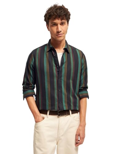 Image of Multi-Color Stripe Slim Fit Casual Shirt