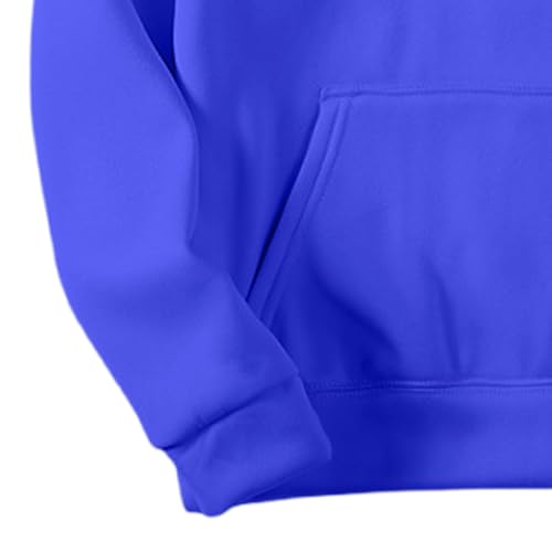 Hoodies for Men Pullover,Oversized Long Sleeve Fleece Hooded Sweatshirt Lightweight Casual Fall Winter Y2K Hoodies Blue4