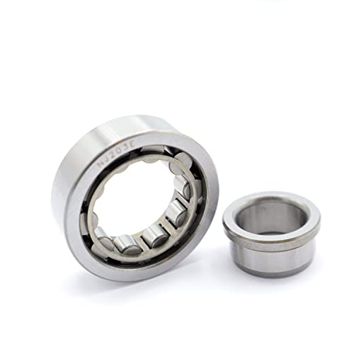 Parts and Parts Cuscinetto a rulli cilindrici NJ203 17x40x12, DIN 5412 ISO 616, ad alta precisione, basso rumore, cuscinetti ad alte prestazioni per applicazioni automobilistiche, ingegneria meccanica
