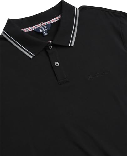 Ben Sherman Men's Polo Shirt - Regular Fit 2-Button Short Sleeve Shirt - Casual Stretch Polo for Men (S-XL)3