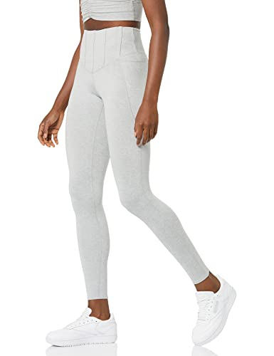 EleVen by Venus Williams Women's All Smiles Legging, Mid Grey Heather, S