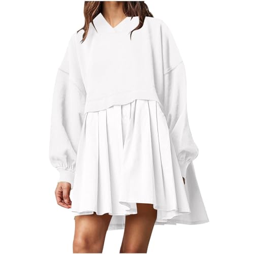 Robe décontractée à manches longues avec volants pour un confort absolu au quotidien