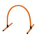 Milageto leicht aufzubauen Fußball-Hürde | Stabile Standfüße, freistehender Trainings, stabil, Dribbel, für Fußballtraining, Garten, Fußballtrainer, Orange