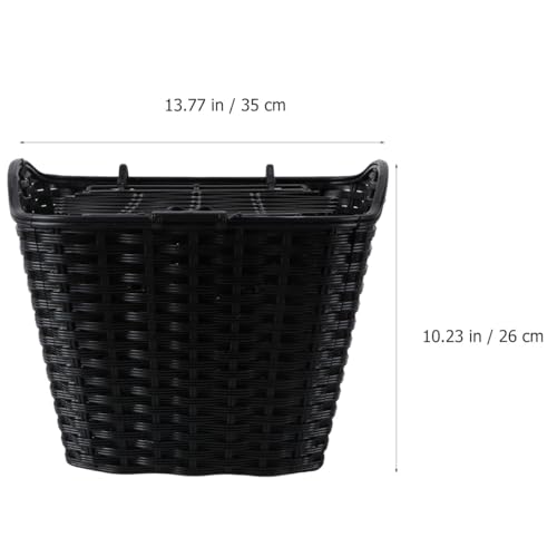 Panier vélo électrique noir à couvercle contre les chutes d'objets - 2