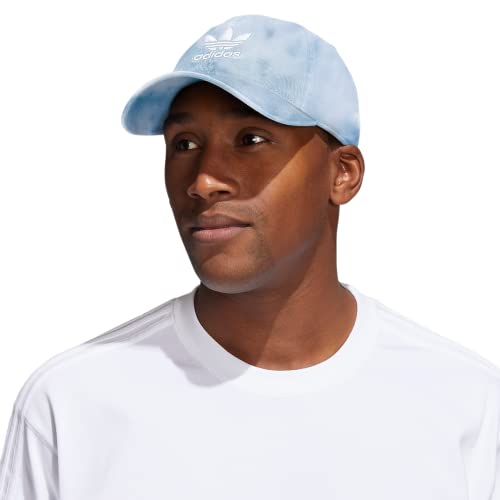 Adidas Originals Men's Relaxed Fit Strapback Hat, Adi Tie Dye Magic Grey/White, One Size #TOP3