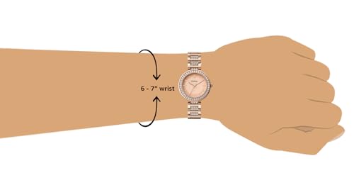 Fossil Stainless Steel Women Karli Rose Gold Dial Analog Watch Bq3181, Rose Gold Band - Image 5
