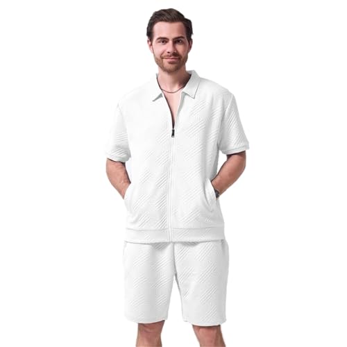Stile moderno: tuta leggera da uomo dal design elegante, ideale per tutto l'autunno inverno e primavera e può essere indossata per fare jogging o tempo libero tutto il giorno. È possibile abbinare gli abiti insieme o separatamente con magliette e pantaloni casual per un look casual quotidiano.