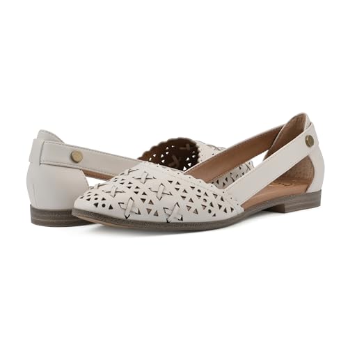 WHITE MOUNTAIN Women's Nobler Open Ballet Flat2