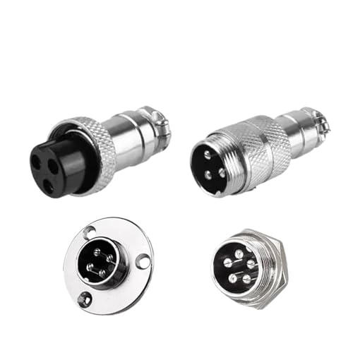 MKKJDZ 5/20 �� GX12 GX16 GX20 2 3 4 5 6 7 8 9 10 12 14 15 �s���I�X & ���X�h�b�L���O�q��ی^�R�l�N�^(GX12 Nut Male,5pcs,8P)