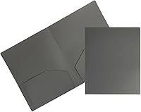 Vista 14 de JAM PAPER Heavy Duty Plastic Two Pocket Extra Tough School Folders - Blue - 6/Pack