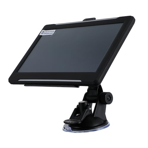 Housoutil GPS Camion 7 Pouces Écran Tactile 8 Go Navigation Satellite FM Voitures Poids Lourds Accessoire Navigation Embarquée Écran HD Noir