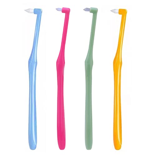 QAZRFVPXF 4 Stück Zahnsteinentfernung Weiche Zahnsteinentferner Entfernt Verfärbungen Mensch Zahnzwischenraumreiniger Zahnpolierer Zahnsteinradierer Spitzes Design für Zahnreinigung & Zahnaufhellung Cover