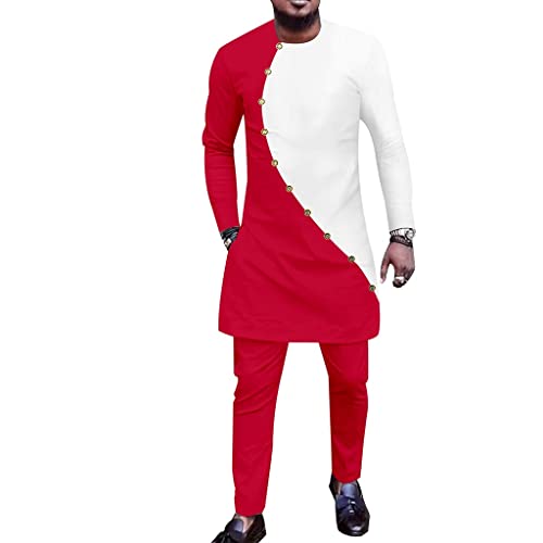 Survêtements vêtements africains hommes ensemble 2 pièces léger
