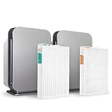 Alen BreatheSmart 75i HEPA Air Purifier Virtual Bundle - Medical Grade Filtration H13 True HEPA for Large Rooms 1300 SqFt - 99.9% Airborne Particle Removal- Pure & Fresh Brushed Stainless
