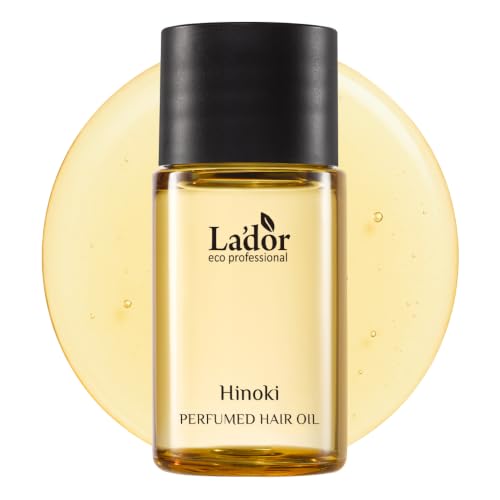 LA'DOR (Hinoki) Perfumed Hair Oil for Softness and Moisture, 0.34 Fl Oz