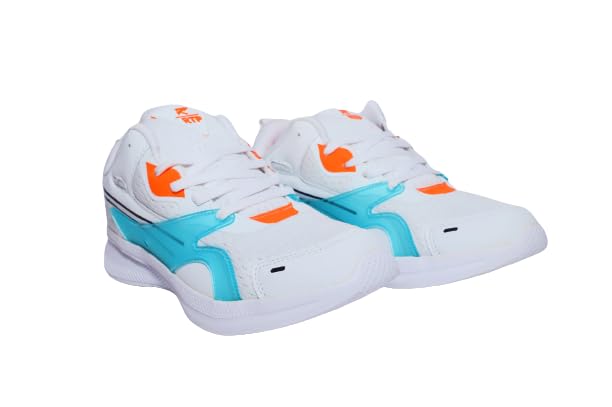 Image of RTP Men's Sports Running,Walking & Gym Shoes with Lightweight Carbon Cushion Technology EVA Sole with Memory Form Casual Sneaker Shoes for Boys & Men White