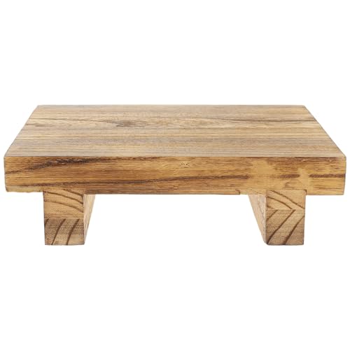 DOITOOL Taburete de Madera Vintage para Almacenamiento en Escritorio y Oficina, Soporte Resistente y Multifuncional para Plantas y Decoración Minimalista