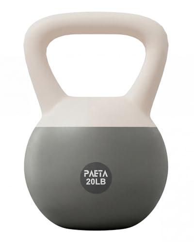 PAETA Soft Kettlebell 20lbs, Anti-Slip Grip, Cushioned Base