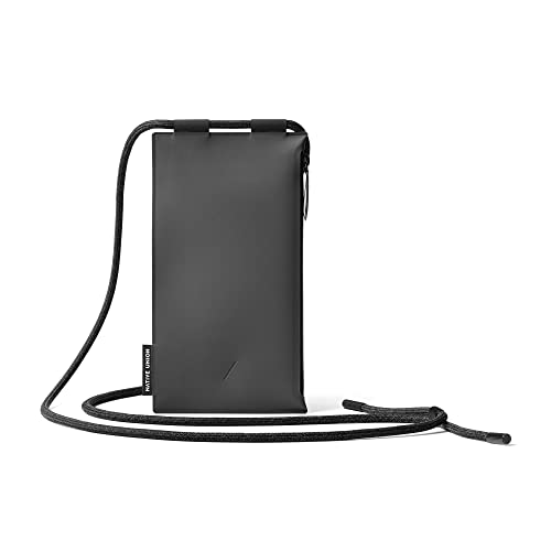 Native Union Sling Tech Carrier – Water-repellent Adjustable Crossbody Pouch for Phone & Essentials, Stores Cards, Cash, Keys & More – 2 Zippered Compartments with Light Protection (Slate)