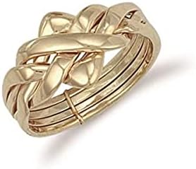 HR Jewellery4 Piece Puzzle Ring 9ct Yellow Gold