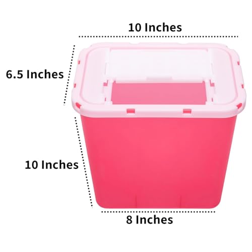 image for Sharps Container 2 Gallon - Plus Vakly Biohazard Disposal Guide (2 Pac