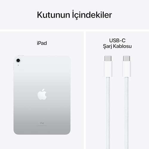 Apple 10.9 inç iPad (Wi-Fi, 256 GB) - Gümüş Rengi (10. nesil) - Görsel 6
