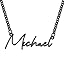 Black Name Necklace