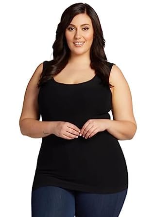 Women’s Tank Tops Cotton Camisole Tank Tops - Casual Sleeveless Basic Pack of 1 Plus Size Solid-image-45