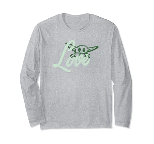 T-shirt Grogu imprimé Star Wars The Mandalorian vêtement manches longues vert Earth Day