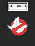  Sketchbook: Ghọstbusters Ghọst Bụsters Logo 110 Blank Pages with Size 8.5x11 for Drawing, Writing, Painting, Sketching or Doodling