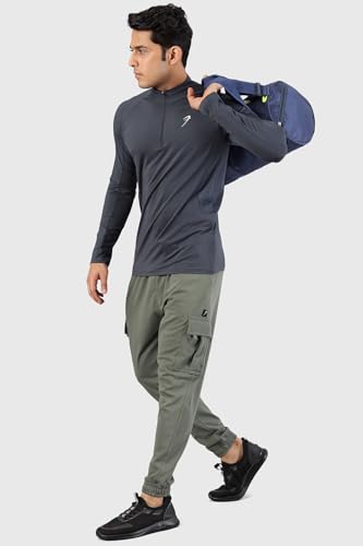 Image of Thrive Mens Slim Fit Pullover Sport and Gym Full Sleeve T-Shirt for Men