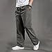 Tracksuit Bottoms Men Casual Cargo Pants Jogging Bottoms Stretch Loose Fit Joggers Sweatpants Lounge Pants with Pocket,Dark Gray,X-Large