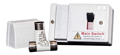 Image of Fused Main Switch 80a & 100a Fuses with Cable Shroud WCED - WFIS100