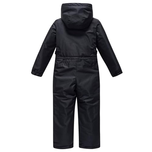 Girls Ski Jacket Ski Suit for Kids Boys Girls Ski Jacket Pants Suits Windproof Snow Suit Winter Ski Suit (Black, 5-6 Years)4