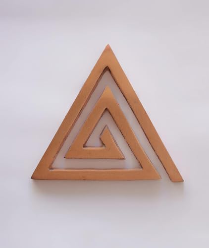 Image of Copper Plain Helix | 6 Inch | Energy Booster Vastu Remedy | Vastu Helix Remedy for Zone Correction | Zonal Placement - SE | Pack of 3