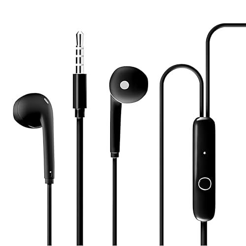 Image of iBlast Wired in-Ear Earphones with HD Mic, Black