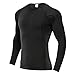 SKYSPER Camiseta de Compresión Manga Larga para Hombre Ropa Interior Deportiva Deportes Camisetas de Fitness Transpirable Secado Rápido para Running Fitness Entrenamiento Yoga Ciclismo