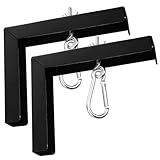 Support de fixation pour projecteur : la forme en l du support assure un maintien solide et une installation ferme de l’écran de projection