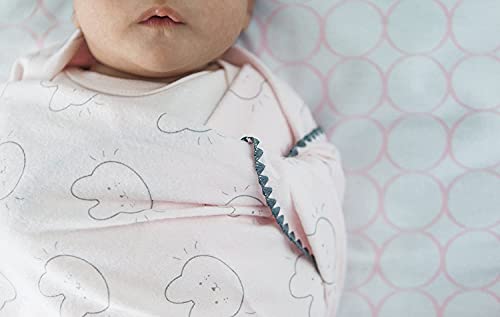 Swaddledesigns Large Receiving Blanket, Ultimate Swaddle For Baby Boys, Girls, Softest Us Cotton Flannel, Best Shower Gift, Made In Usa, Baby Bunnie On Pastel Pink (Mom's Choice Award Winner) #TOP3