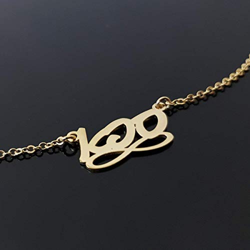 Hebrew Necklace With Infinity Symbol 