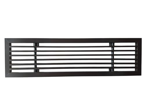 Image of Aluminium Powder Coated Grill, Grill for ac, hvac, ventilation grill, home grill, ac grill,Return Air Grill for Wall, Sidewall and Ceiling (BLACK, 16 inch*4 inch)
